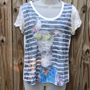 Eclectic Fun Graphic tee, Dog Print